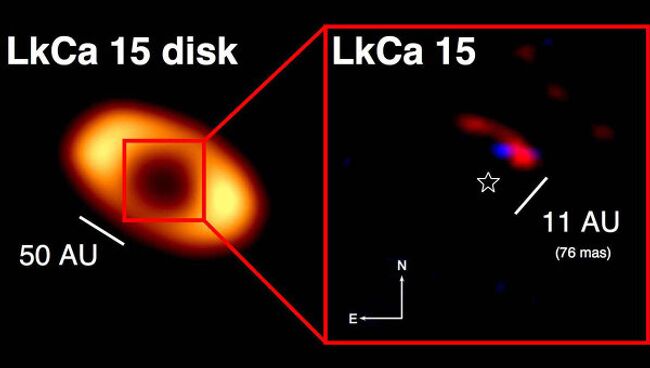 Рекордно молодая планета LkCa 15 b
