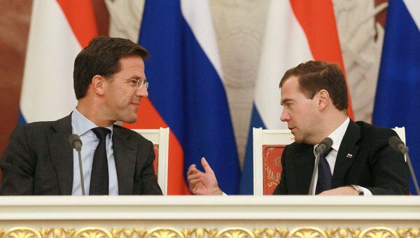 Переговоры Д.Медведева и М.Рютте в Кремле. Архивное фото