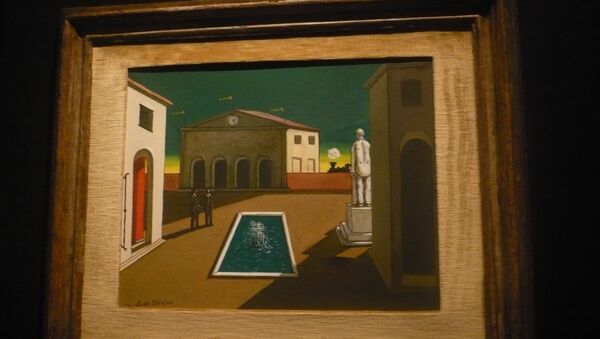 Картина Площадь Италии (1970) Джорджо де Кирико. Архивное фото