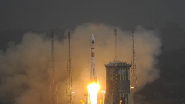 Российская ракета-носитель Союз-СТ со спутниками европейской навигационной системы Galileo запущен на космодроме Куру. Архив