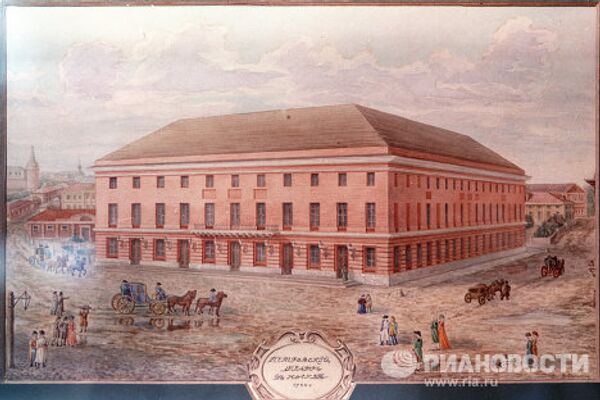 Большой (Петровский) театр в 1780 году