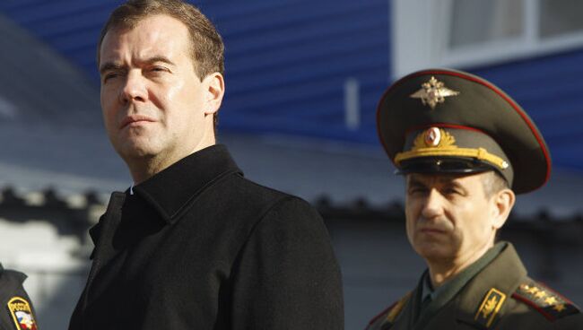 Президент РФ Д.Медведев посетил отряд специального назначения УВД РФ Тверской области