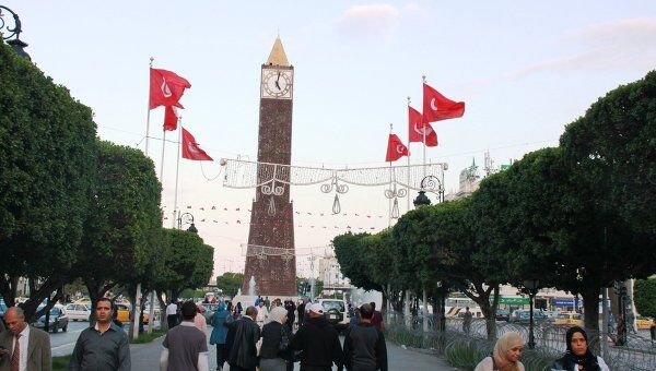 В центре Туниса