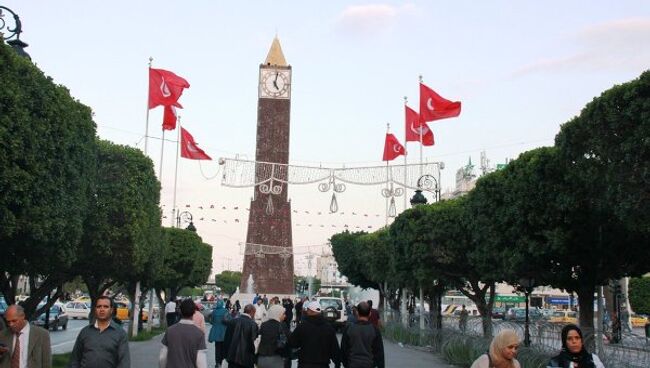 Авеню Хабиба Бургибы в центре Туниса. Архивное фото