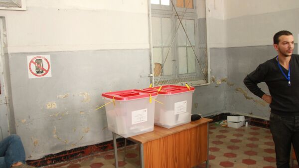Избирательный участок в Тунисе