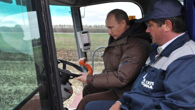 Рабочая поездка Д.Медведева и В.Путина в Ставрополь