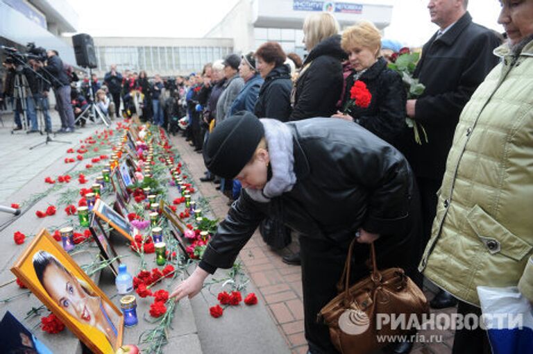 Акция памяти по погибшим в Театральном центре на Дубровке