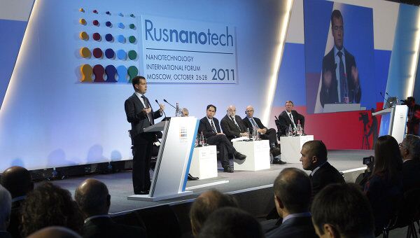 Президент РФ Д.Медведев на Международном форуме по нанотехнологиям