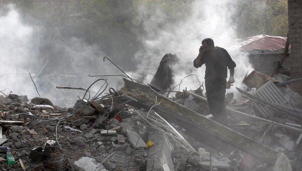 Последствия землетрясения в турецкой провинции Ван 