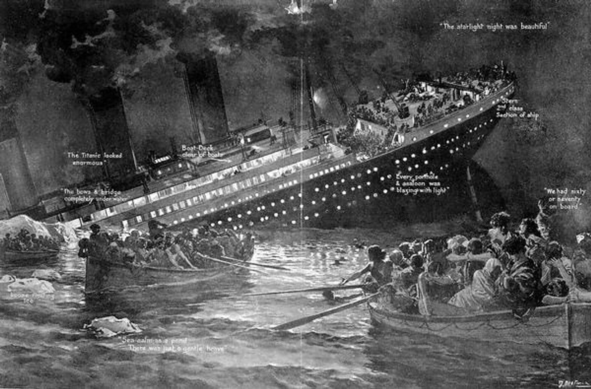 Иллюстрация Титаник - РИА Новости, 1920, 13.04.2022
