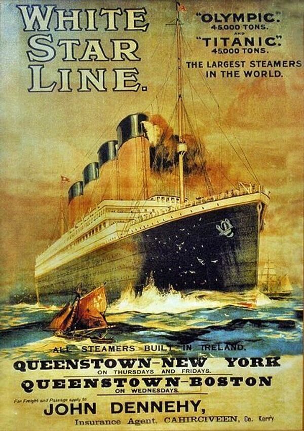 Рекламный плакат Титаник