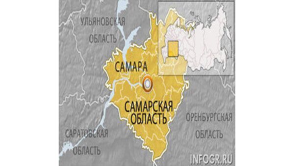 Самарская область. Самара. Карта