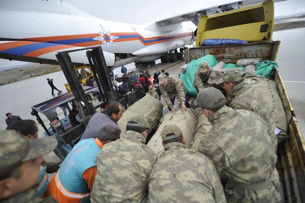Российская гуманитарная помощь доставлена в Турцию