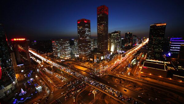 Час пик вечером в центре Пекина