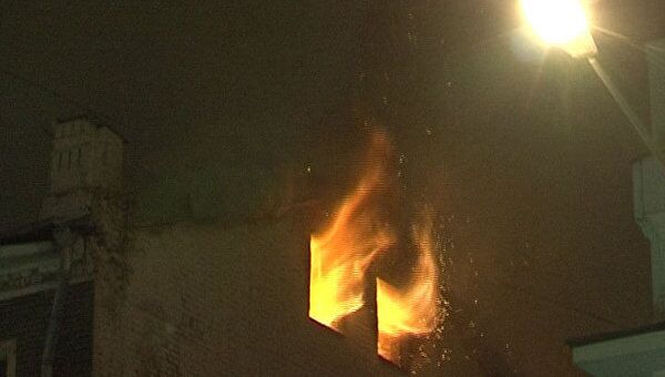 Пожар в старинном особняке в центре Москвы. Видео с места ЧП