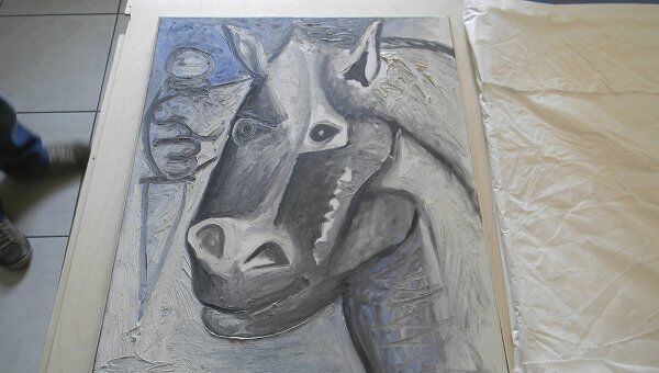 Картина Пабло Пикассо Голова лошади (Tete de cheval)