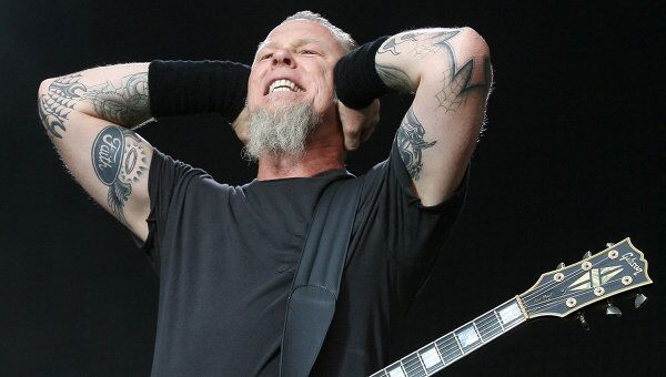 Лидер группы Metallica Джеймс Алан. Архив