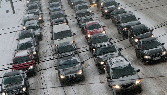 Снегопад в Москве. Архив