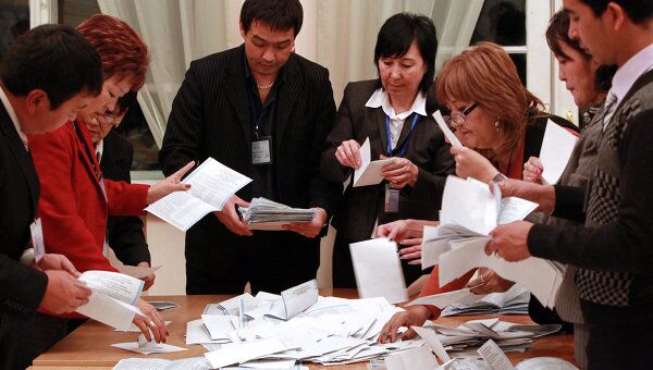 Подведение итогов президентских выборов в Киргизии