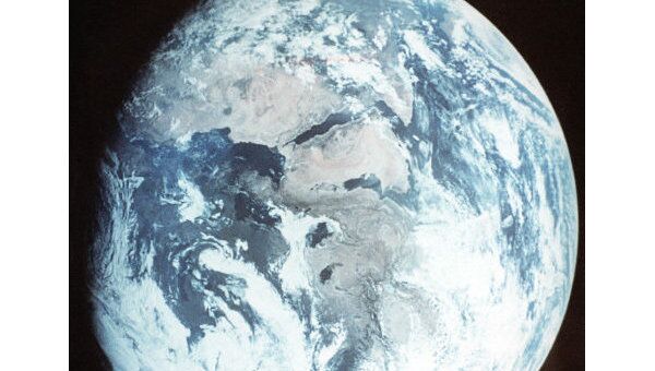 Планета Земля, вид их космоса. Архив
