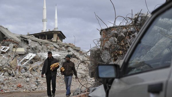 Последствия землетрясения в Турции. Архив