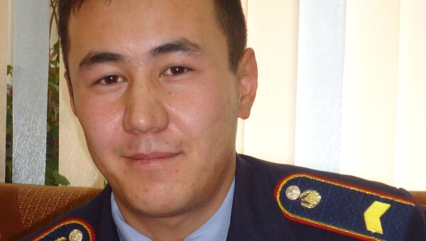 Старший сержант полиции Алма-Аты Заитжан Аюпов