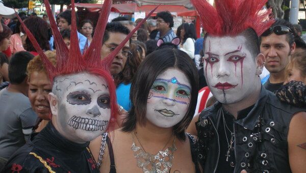 Празднование Дня мертвых в Мексике