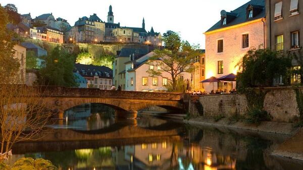 Вид на вечерний Люксембург