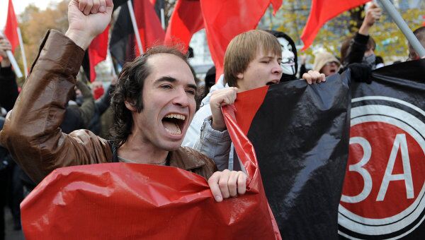 Акция Антифашистский марш в Москве