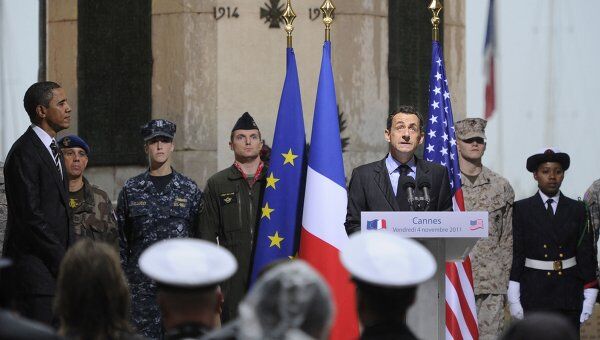 Саркози и Обама в Канне