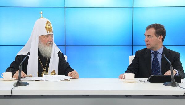 Встреча Д. Медведева с представителями Русской православной церкви