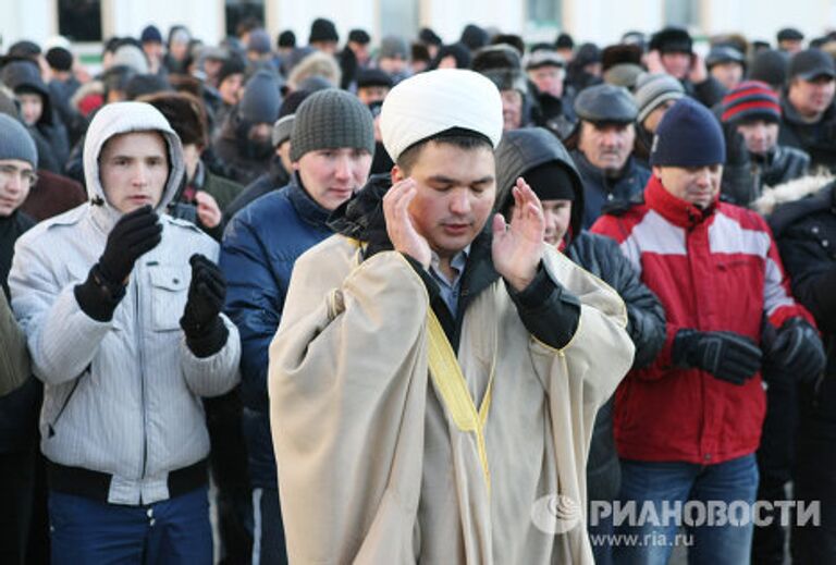 Празднование Курбан-байрама в Казани