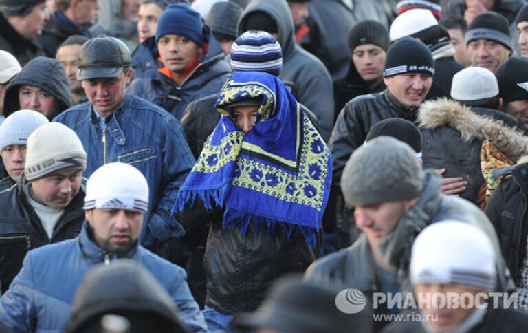 Празднование Курбан-байрама в Москве