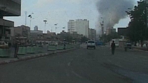 Столбы дыма над Багдадом указывают на место взрыва 