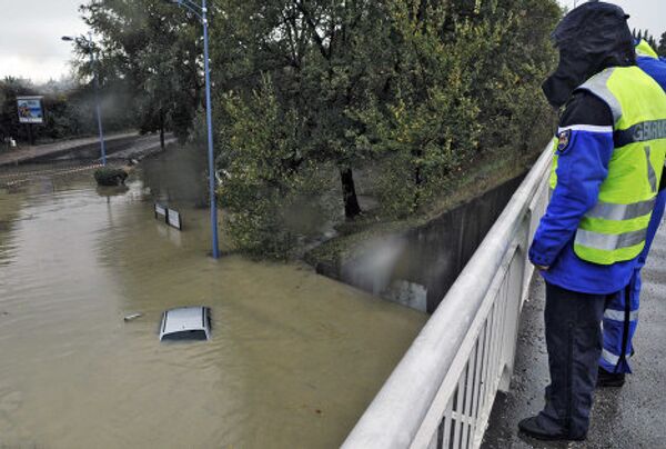 Наводнение во Франции, город Кань-сюр-Мер