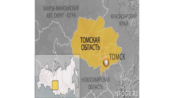 Томск, карта