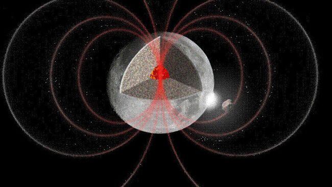 Астероид “раскручивает” Луну, в результате чего в ее ядре возникает магнитное поле