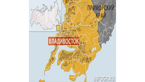 Владивосток на карте