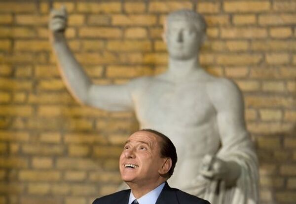 Премьер-министр Италии Сильвио Берлускони на съезде Большой Восьмерки