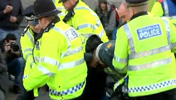 Полиция пресекла попытки демонстрантов поставить палатки в центре Лондона