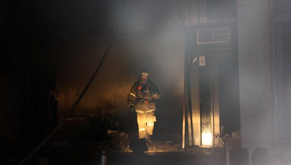 Пожар в ресторане в Челябинске 