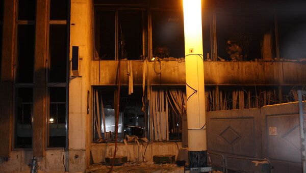 Пожар в ресторане в Челябинске 
