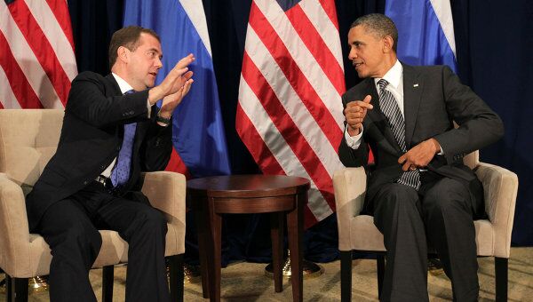 Президент РФ Д.Медведев встретился в рамках АТЭС с президентом США Б.Обамой