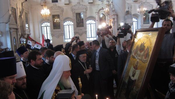 В Успенском кафедральном соборе Дамаска