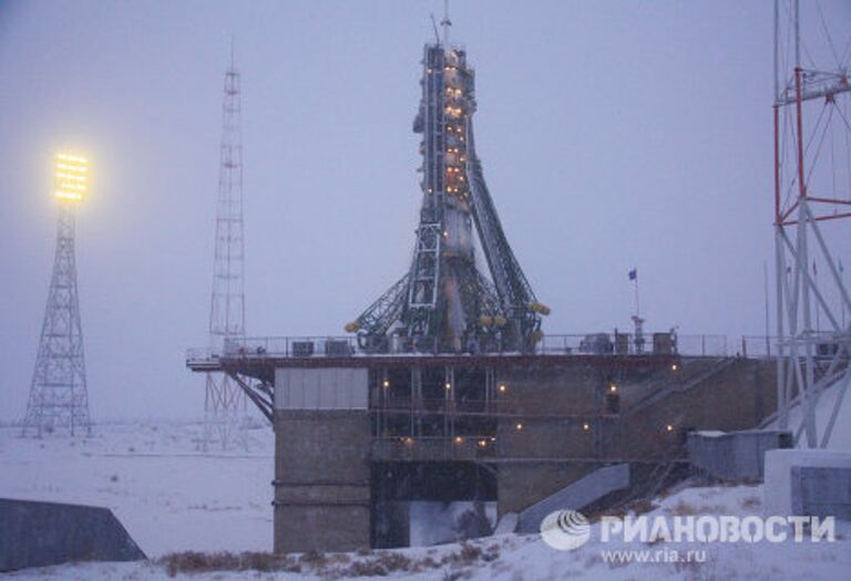 Пуск корабля Союз ТМА-22 с экипажем 29/30 экспедиции на МКС