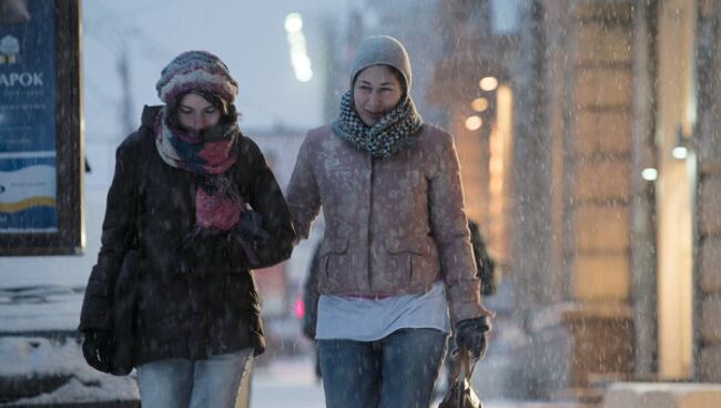 Снегопад в Москве