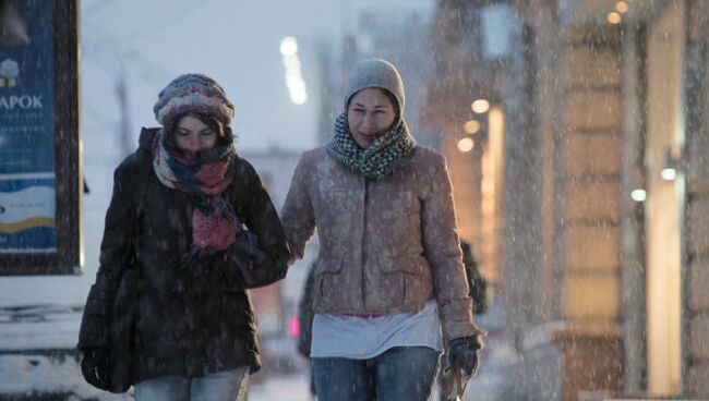 Снегопад в Москве. Архив