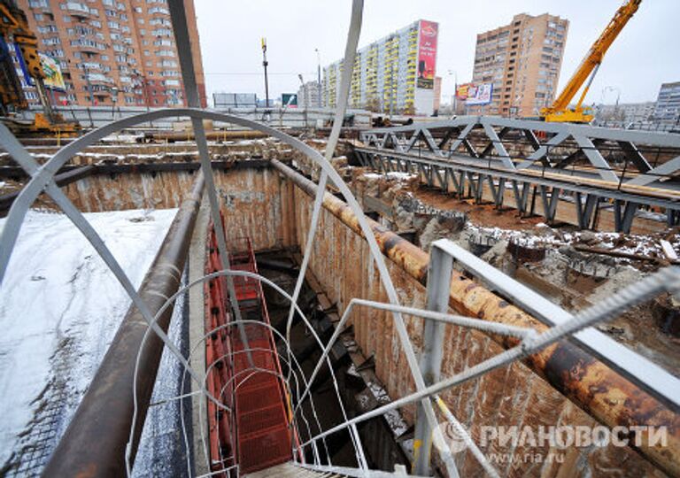 Строительство станции московского метро Новокосино