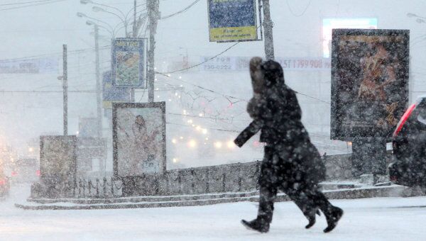 Снегопад в Москве. Архив