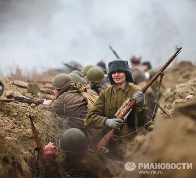 Военно-историческая реконструкция эпизода Сталинградской битвы